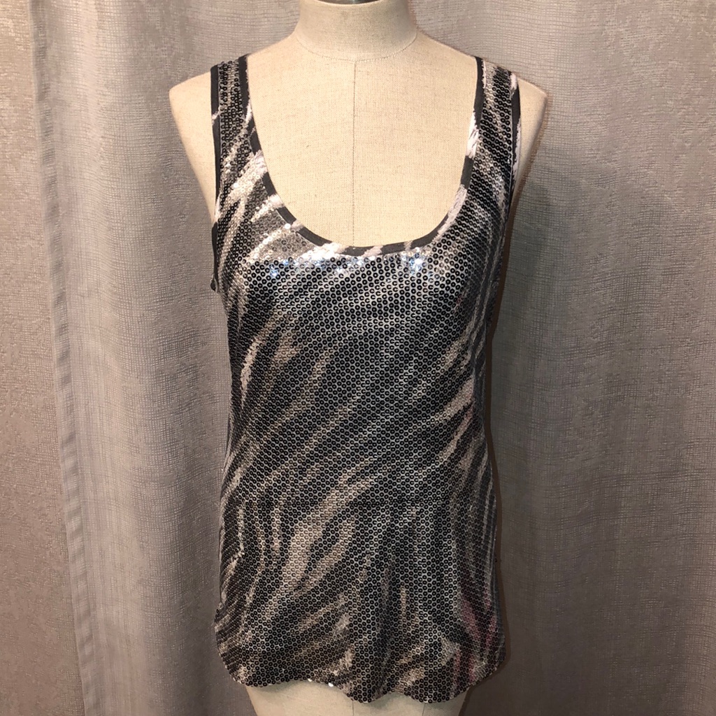 Cache Sequined Top